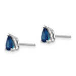 Load image into Gallery viewer, 14K White Gold Sapphire Earrings 1.1-Carat tw
