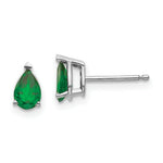 Load image into Gallery viewer, 14K White Gold Tsavorite Earrings 0.8-Carat tw
