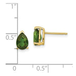 Load image into Gallery viewer, 14K Yellow Gold Green Tourmaline Earrings 1.36-Carat tw
