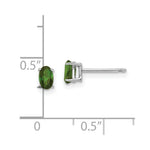 Load image into Gallery viewer, 14K White Gold Green Tourmaline Earrings 0.4-Carat tw
