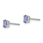 Load image into Gallery viewer, 14K White Gold Tanzanite Earrings 0.54-Carat tw
