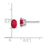 Load image into Gallery viewer, 14k White Gold Ruby Earrings, 1.2-Carat Gemweight
