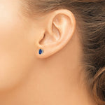 Load image into Gallery viewer, 14k White Gold Sapphire Earrings, 1.3-Carat Gemweight
