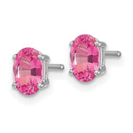 Load image into Gallery viewer, 14k White Gold Pink Spinel Earrings, 1-Carat Gemweight
