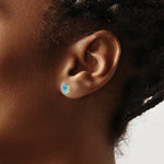 Load image into Gallery viewer, 14K Yellow Gold Aquamarine Post Earrings 1.36-Carat tw
