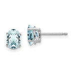 Load image into Gallery viewer, 14K White Gold Aquamarine Earrings 1.36-Carat tw
