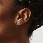 Load image into Gallery viewer, 14K White Gold Green Tourmaline Earrings 1.4-Carat tw

