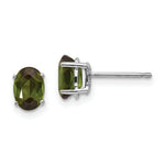 Load image into Gallery viewer, 14K White Gold Green Tourmaline Earrings 1.4-Carat tw
