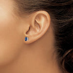Load image into Gallery viewer, 14K White Gold Sapphire Earrings 2.1-Carat tw
