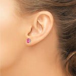 Load image into Gallery viewer, 14K White Gold Pink Spinel Earrings 1.74-Carat tw
