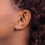 Load image into Gallery viewer, 14K White Gold Pink Sapphire Earrings 2.22-Carat tw

