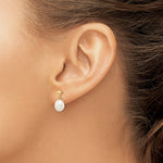 Load image into Gallery viewer, 14K 8-9mm White Freshwater Cultured Pearl Dangle Earrings
