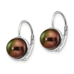Load image into Gallery viewer, 14K White Gold 6-7mm Freshwater Cultured Button Pearl Leverback Earrings
