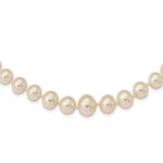 Load image into Gallery viewer, 14K Yellow Gold 4-8mm Graduated White Freshwater Cultured Pearl Necklace  length: 18 inches
