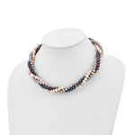 Load image into Gallery viewer, 14K Yellow Gold 6-7mm Multicolor Freshwater Cultured Pearl Necklace  length: 18 inches
