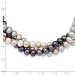 Load image into Gallery viewer, 14K Yellow Gold 6-7mm Multicolor Freshwater Cultured Pearl Necklace  length: 18 inches
