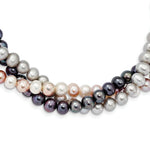 Load image into Gallery viewer, 14K Yellow Gold 6-7mm Multicolor Freshwater Cultured Pearl Necklace  length: 18 inches
