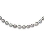 Load image into Gallery viewer, 14k White Gold 8-9mm Grey Freshwater Cultured Pearl Bracelet  length: 7.25 inches
