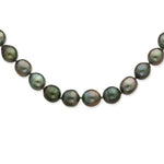 Load image into Gallery viewer, 14K White Gold 8-11mm Grad Saltwater Cultured Tahitian Pearl Necklace  length: 18 inches
