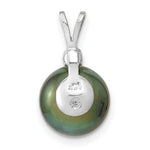 Load image into Gallery viewer, 14k White Gold 10-11mm Saltwater Cultured Tahitian Pearl &amp; Diamond Pendant
