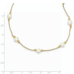 Load image into Gallery viewer, 14K Yellow Gold and Fresh Water Cultured Pearl/Bead Necklace  length: 18 inches
