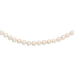 Load image into Gallery viewer, 14K Yellow Gold 6-7mm Egg Freshwater Cultured Pearl White Necklace  length: 14 inches
