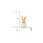 Load image into Gallery viewer, 14K Yellow Gold 3-4mm Round Pink Freshwater Cultured Pearl Pendant
