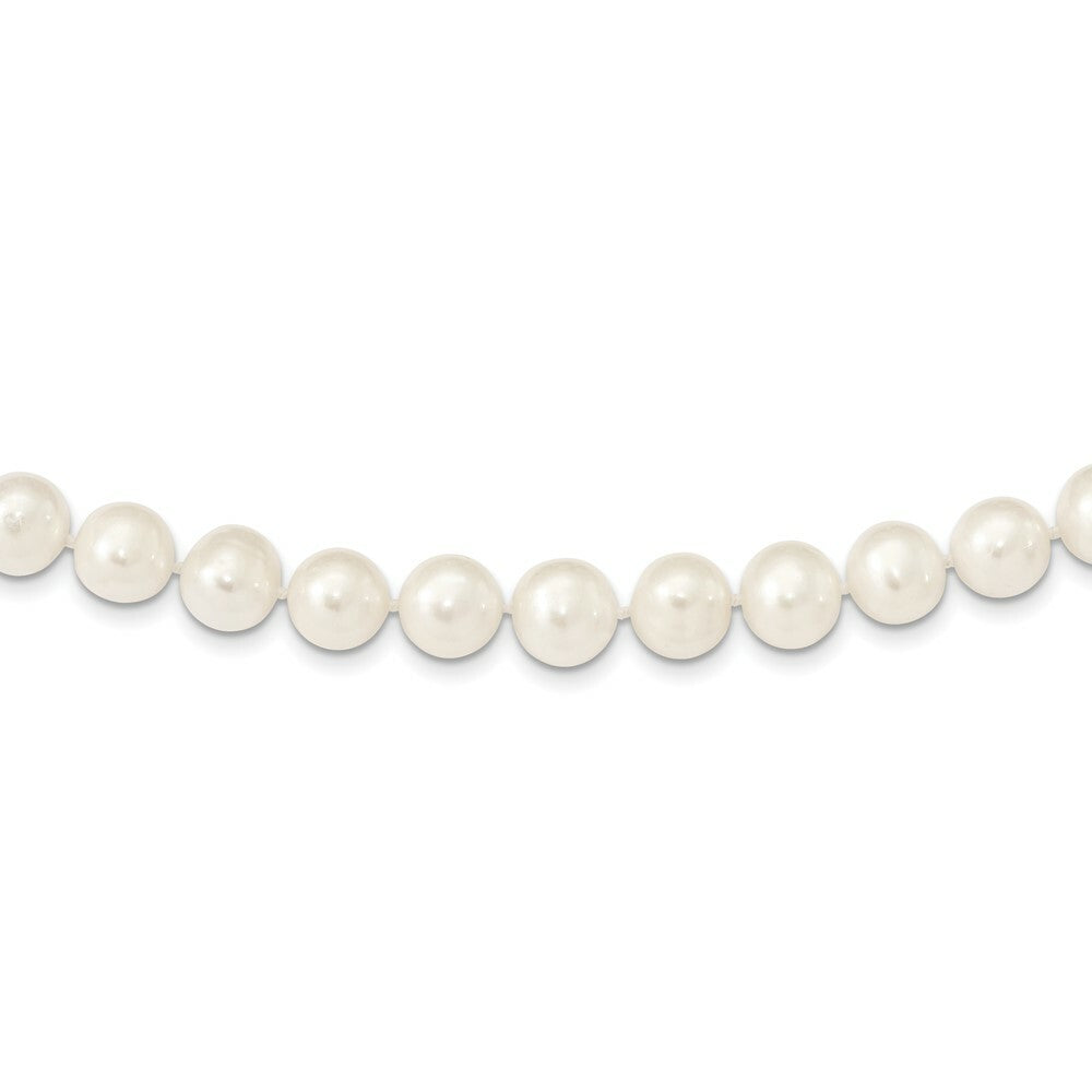 14K Yellow Gold 11-12mm White Freshwater Cultured Pearl Fancy Necklace  length: 18 inches
