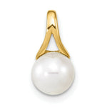 Load image into Gallery viewer, 14K Yellow Gold Freshwater Cultured Pearl Polished Pendant
