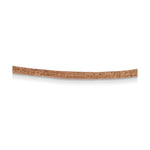 Load image into Gallery viewer, 14K Yellow Gold Clasp and End tabs 2mm 18 inches Natural Leather Cord Necklace
