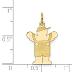 Load image into Gallery viewer, 14K Yellow Gold Kid Charm Pendant
