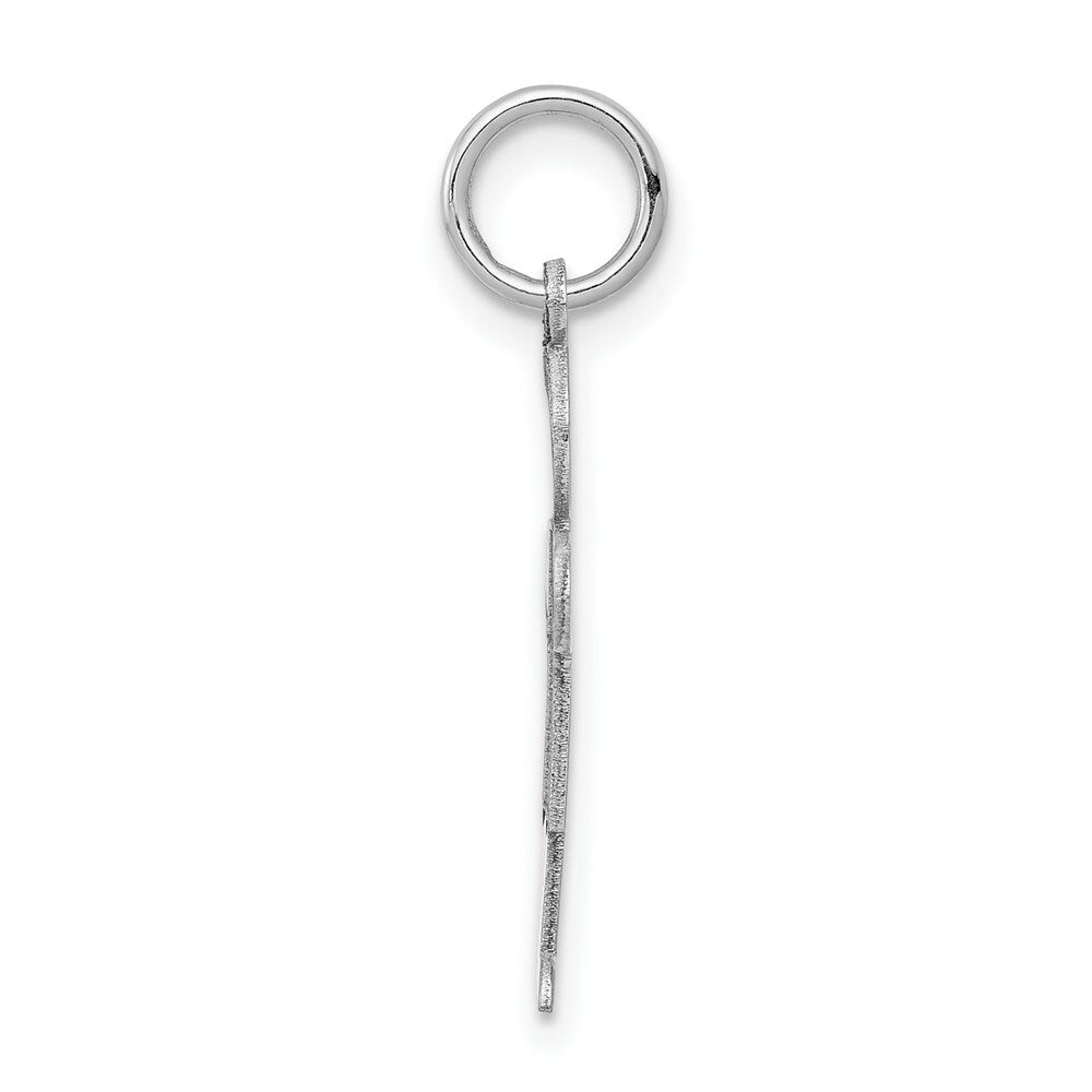 14K White Gold Kid Charm Pendant