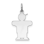Load image into Gallery viewer, 14K White Gold Kid Charm Pendant
