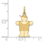 Load image into Gallery viewer, 14K Yellow Gold Kid Charm Pendant
