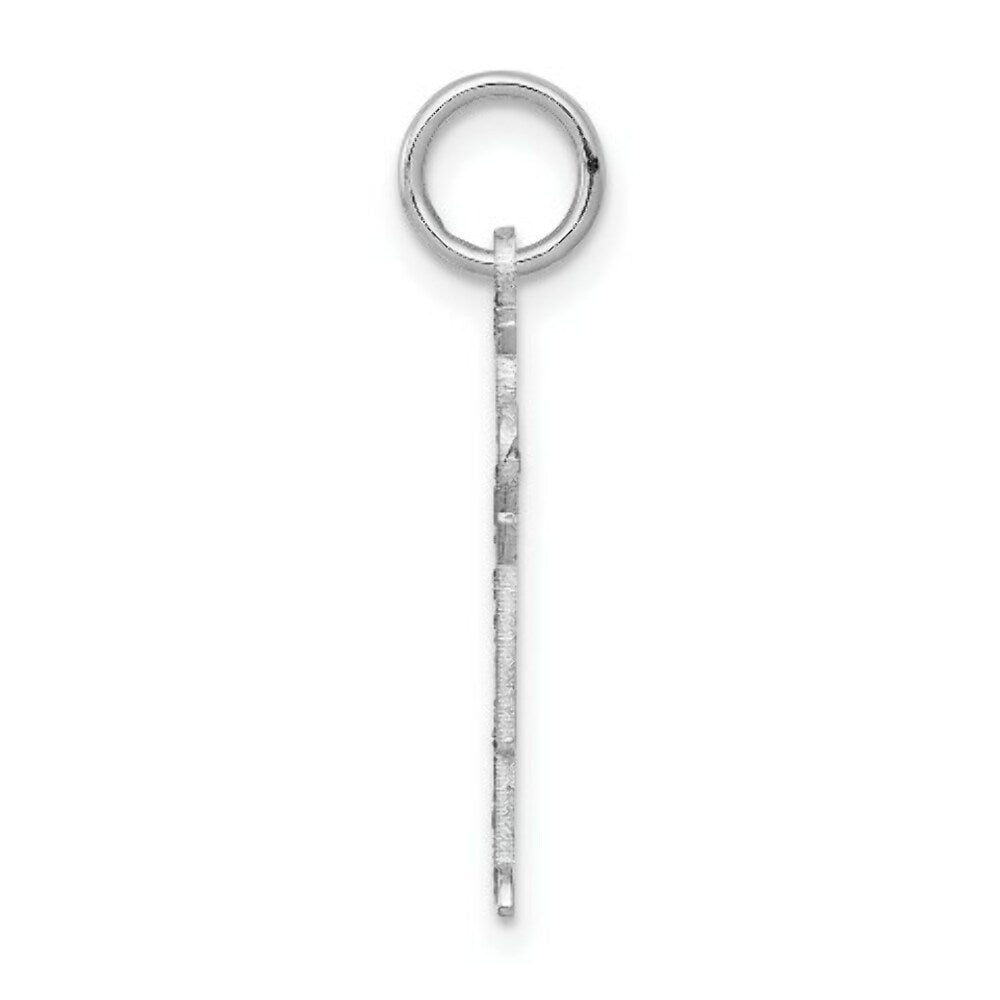 14K White Gold Kid Charm Pendant