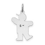Load image into Gallery viewer, 14K White Gold Kid Charm Pendant
