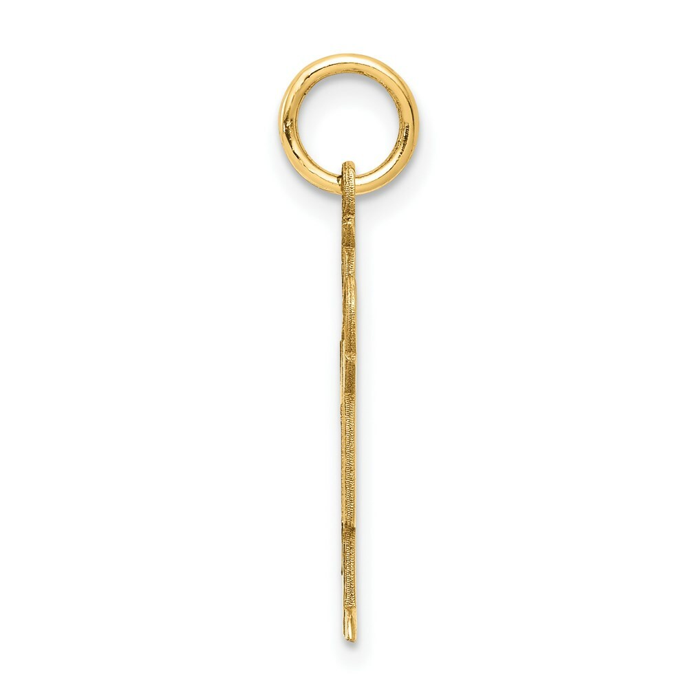 14K Yellow Gold Kid Charm Pendant