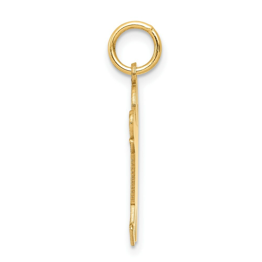 14K Yellow Gold Kid Charm Pendant