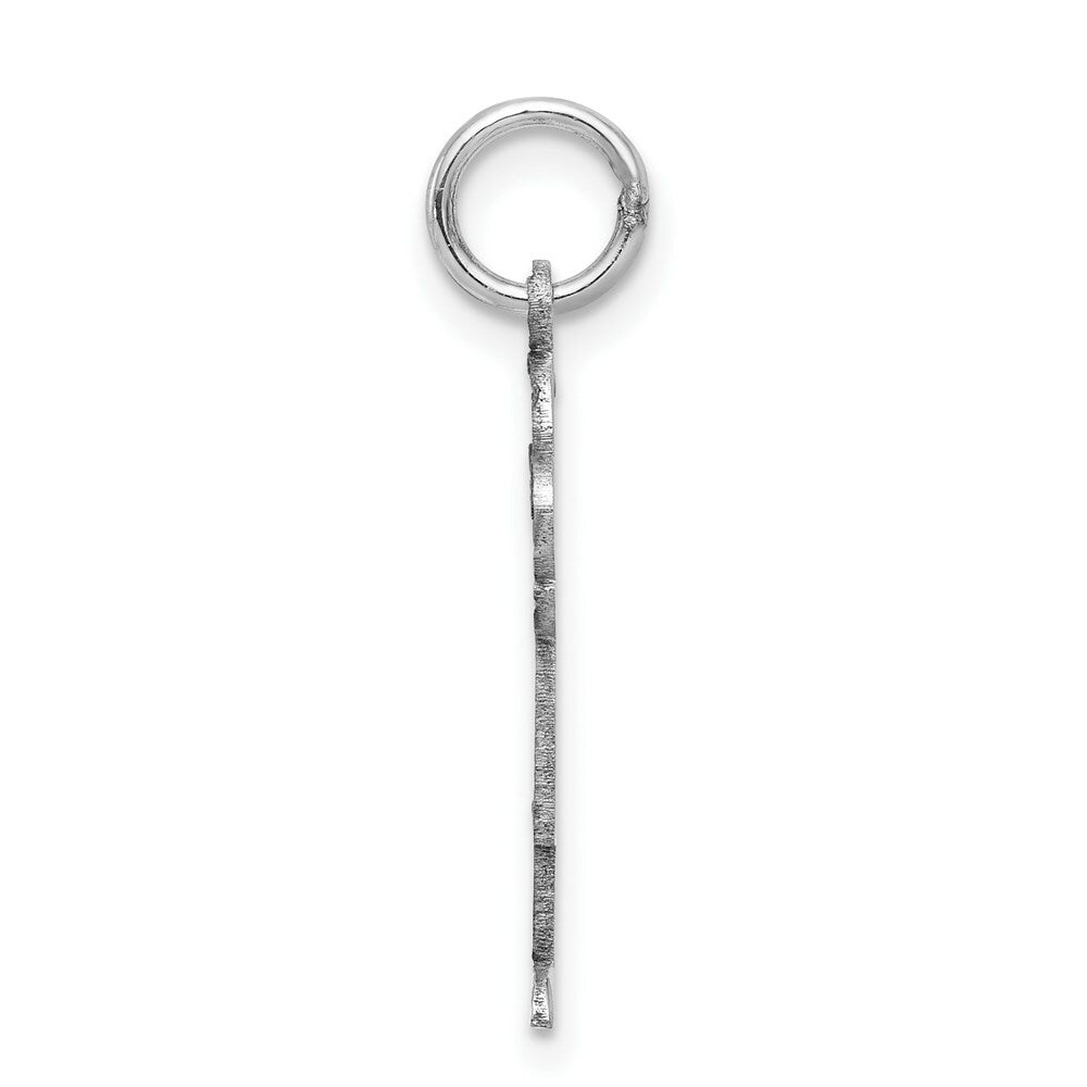 14K White Gold Kid Charm Pendant
