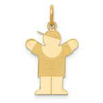 Load image into Gallery viewer, 14K Yellow Gold Kid Charm Pendant
