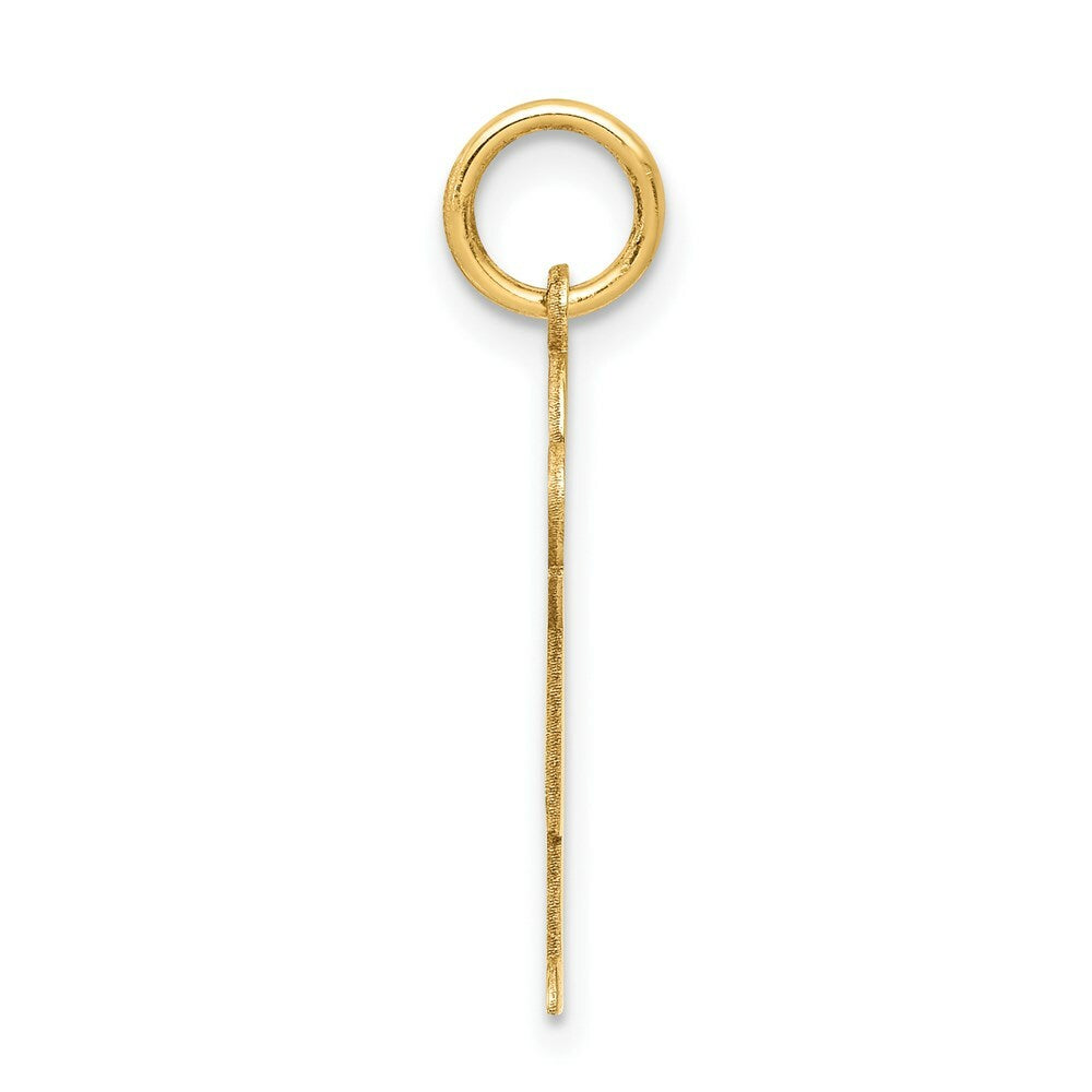 14K Yellow Gold Kid Charm Pendant