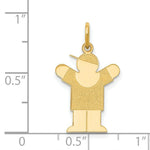 Load image into Gallery viewer, 14K Yellow Gold Kid Charm Pendant
