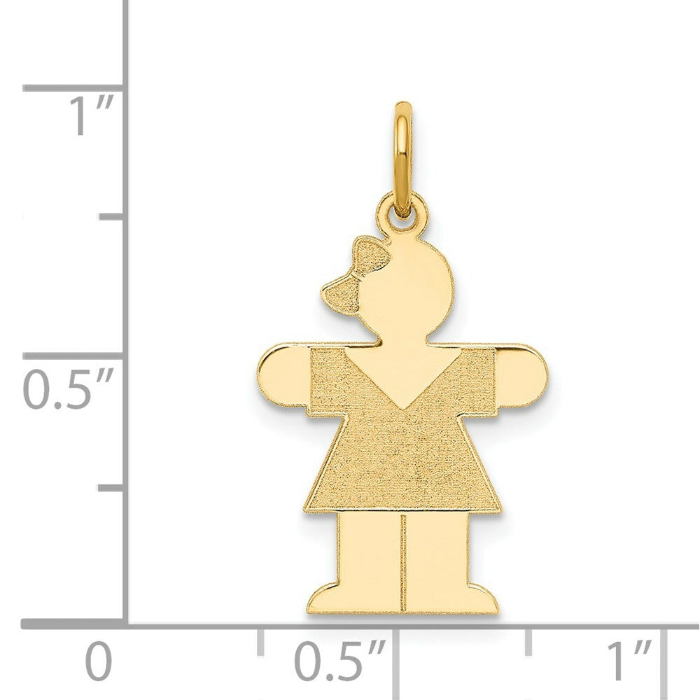 14K Yellow Gold Kid Charm Pendant