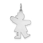 Load image into Gallery viewer, 14K White Gold Kid Charm Pendant
