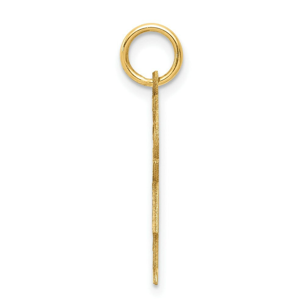 14K Yellow Gold Kid Charm Pendant
