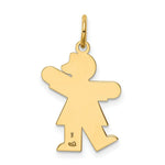 Load image into Gallery viewer, 14K Yellow Gold Kid Charm Pendant
