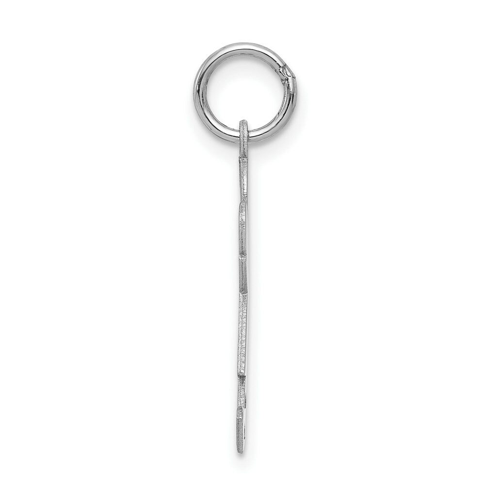 14K White Gold Kid Charm Pendant