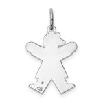 Load image into Gallery viewer, 14K White Gold Kid Charm Pendant
