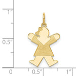 Load image into Gallery viewer, 14K Yellow Gold Kid Charm Pendant
