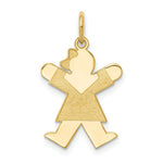 Load image into Gallery viewer, 14K Yellow Gold Kid Charm Pendant
